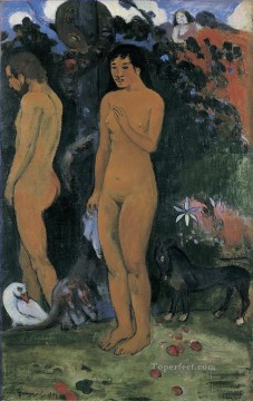 ポール・ゴーギャン Painting - アダムとイブ ポスト印象派 原始主義 ポール・ゴーギャン